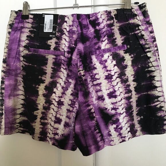 INC International Concepts Tie Dye High Rise Short - Picture 8 of 8
